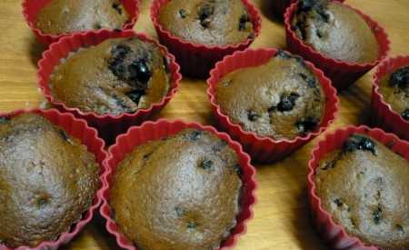 Muffiny s borůvkami