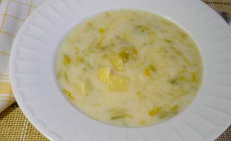 Bramborová polévka s pórkem