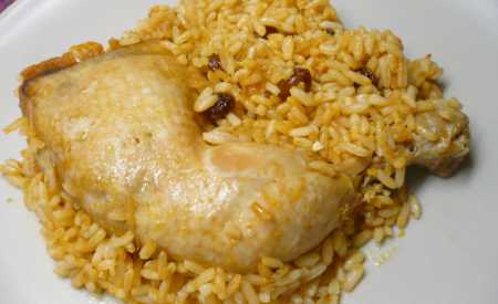 Kuřecí stehna s rýží