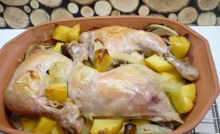 Kuře pečené v římském hrnci