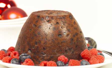 Borůvkový pudink s čokoládou