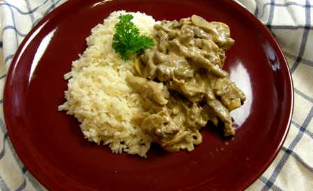 Hovězí Stroganoff