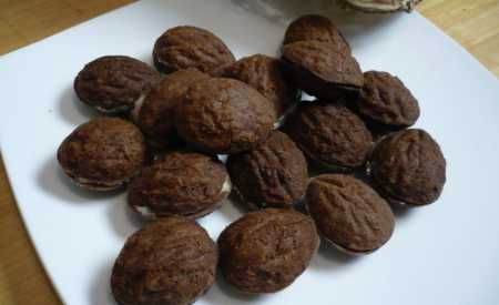 Kakaové oříšky s koňakovým krémem